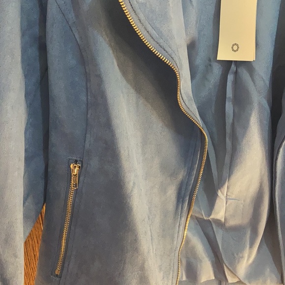 Blue polyester blazer - Picture 3 of 6